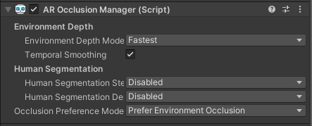 The AROcclusionManager