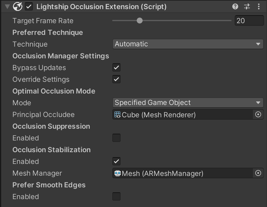 Nsdk Occlusion Extension