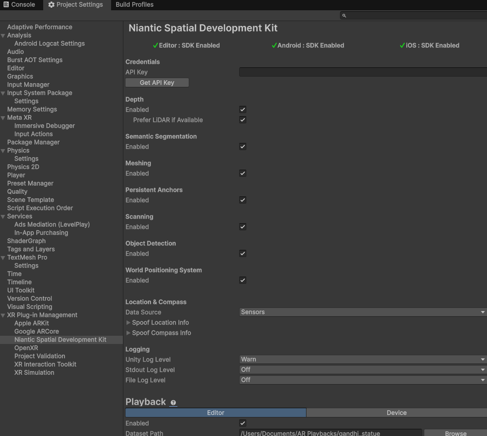 Enable scanning in settings